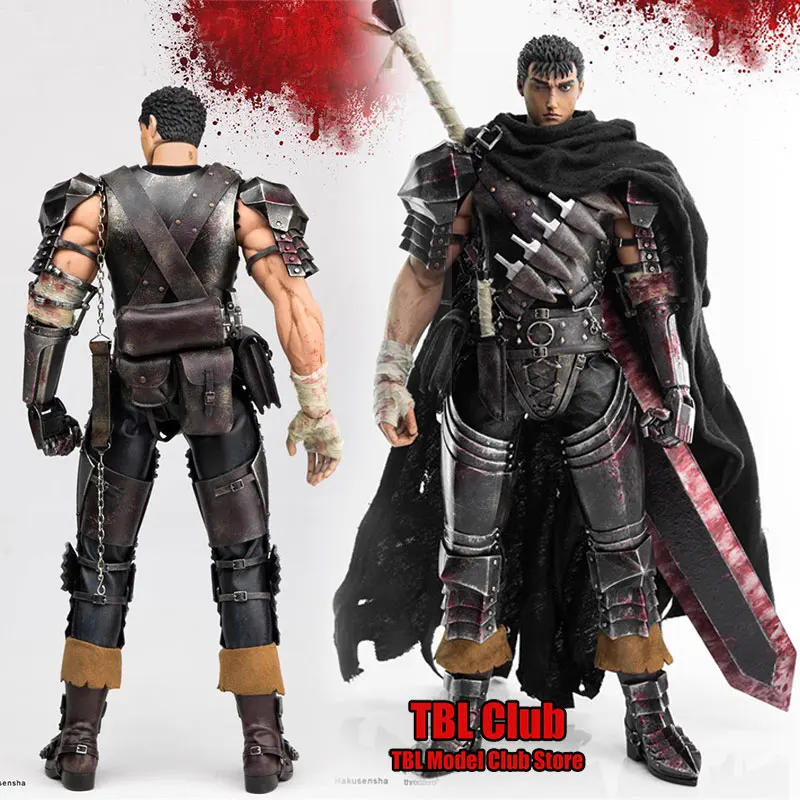 

ThreeZero 3Z06750W0 1/6 Scale Male Soldier Black Swordsman Charge Captain Japanese Manga Full Set 12inch Action Figure Doll