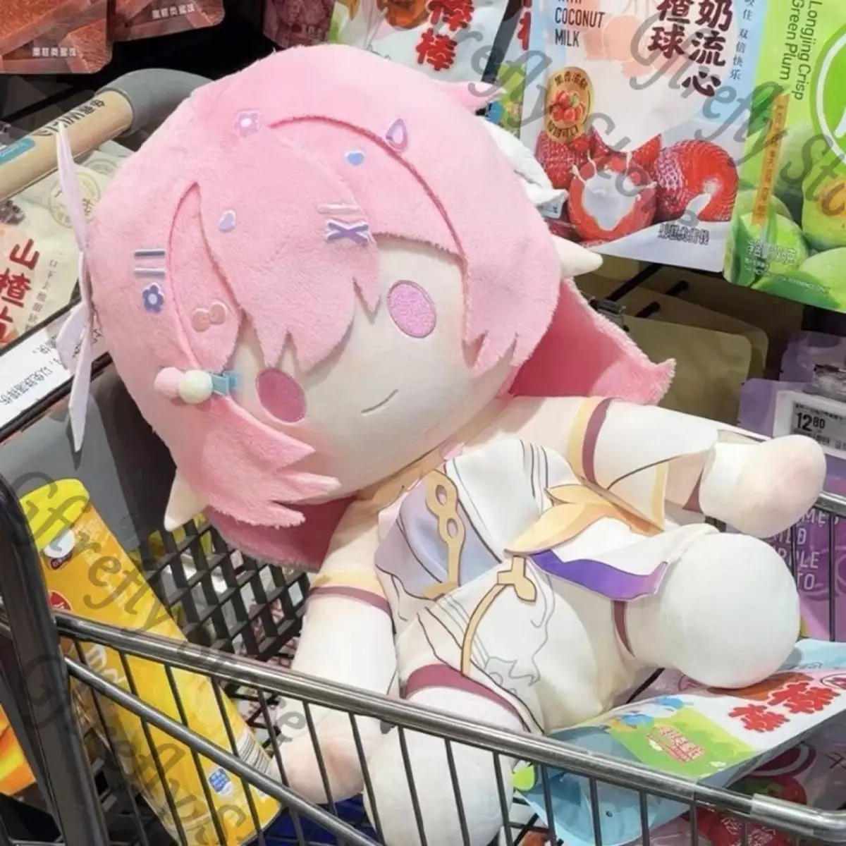 

Honkai Impact 3 Mascot Cotton Sitting Pillow Originality Elysia Cosplay Kawaii Dress-up Puppet Cushion Present Gifts Ornaments