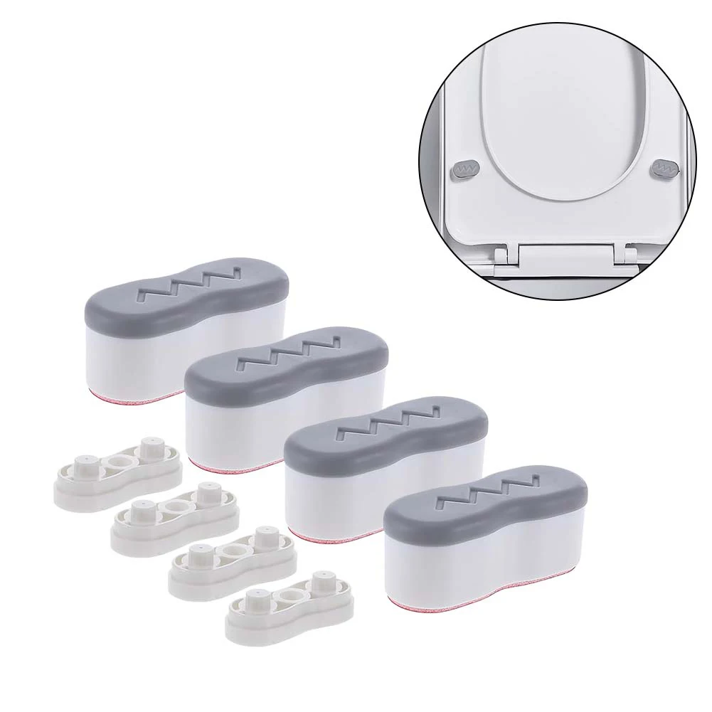 4Pcs Bidet Height-increasing Pads Toilet Seat Risers Toilet Lid Bumpers Cushion Cover Bidet Attachment