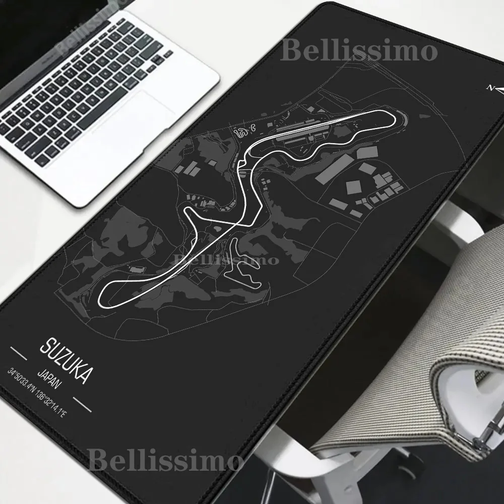 Formula 1 Racing Circuit Mouse Pad HD Mousepad Extended Gaming offices accessories Keyboard Large XXL Gamer teclado Desk Mats