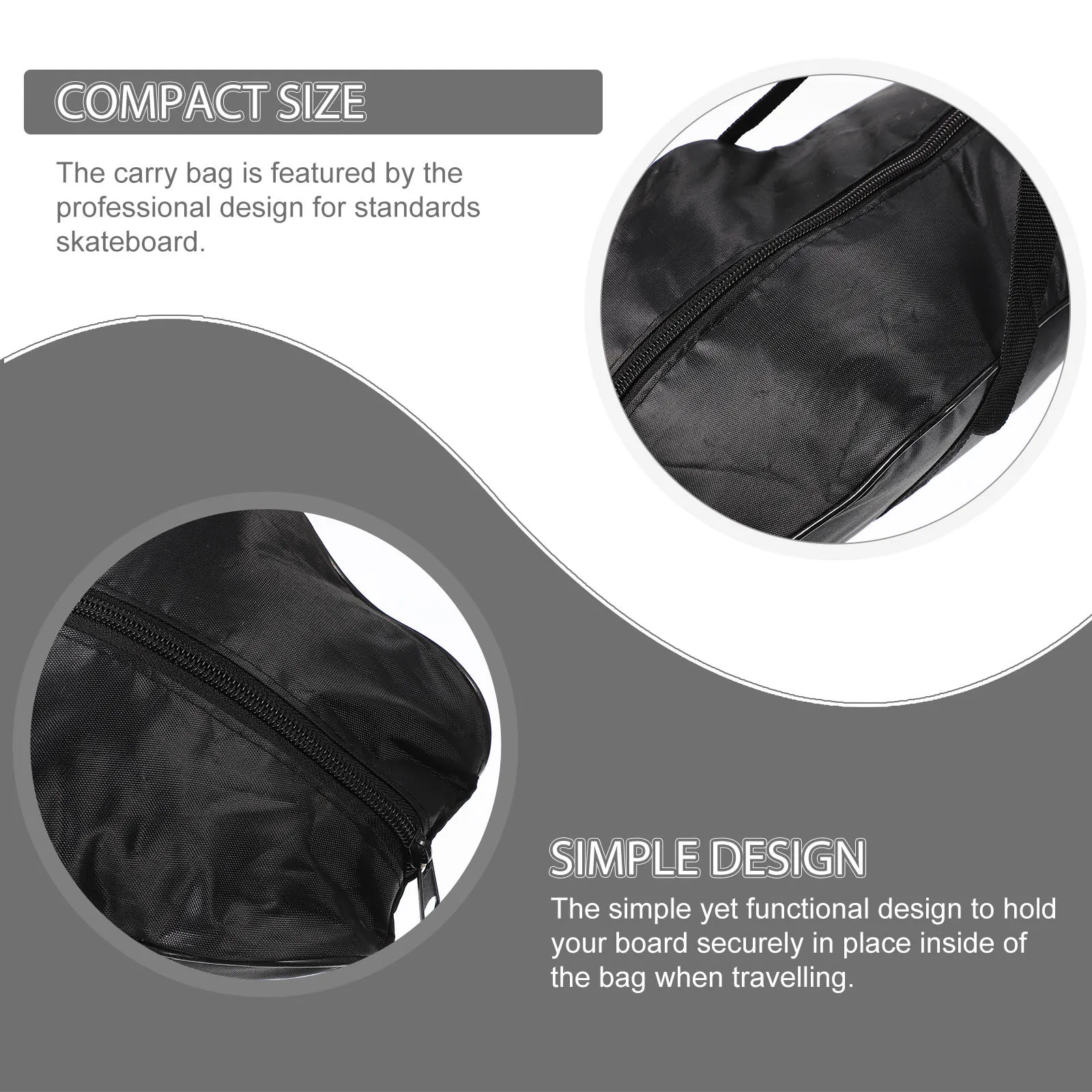 حقيبة ظهر لوح التزلج خفيفة الوزن وأنيقة ومقاومة للبقع من مادة البولي بروبيلين وصناعة متقنة وآمنة مناسبة لحماية اللوح الطويل على