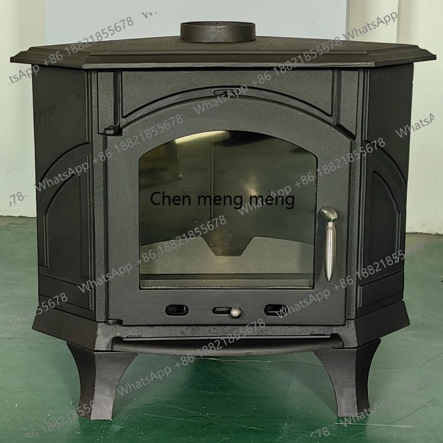 Fireplace Independent True Stove European Stove Household Cast Iron Corner Wood Burning Corner Stove Villa
