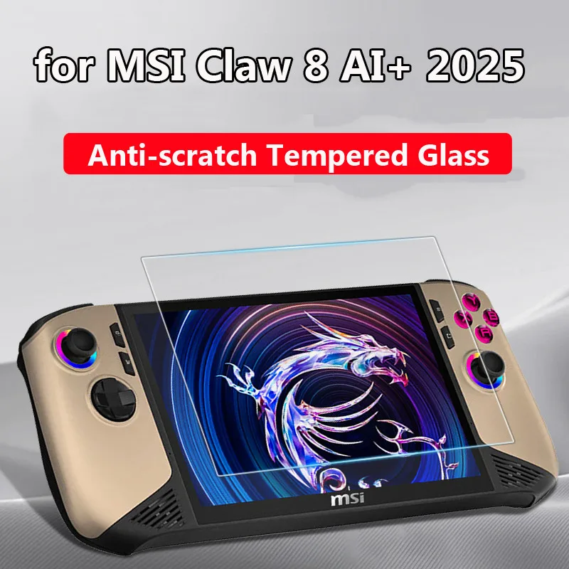 High Quality Tempered Glass for Claw 8 AI+ 2025 Screen HD Protector Film Anti-scratch for MSI Claw 8 AI+Game Console Accessories