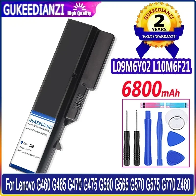 Batteries L09M6Y02 L10M6F21 L09S6Y02 L09L6Y02 For Lenovo G460 G465 G470 G475 G560 G565 G570 G575 G770 Z460 Battery