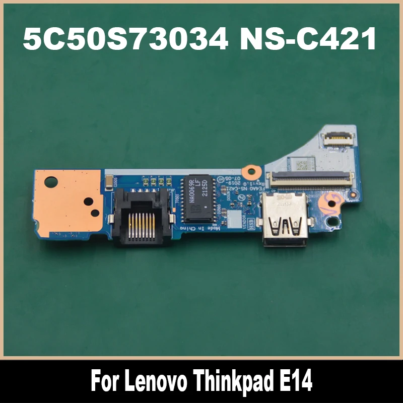 5C50S73034 NS-C421 FE4A0 новый оригинальный для Lenovo Thinkpad E14 USB разъем платы 100% протестирован Быстрая доставка