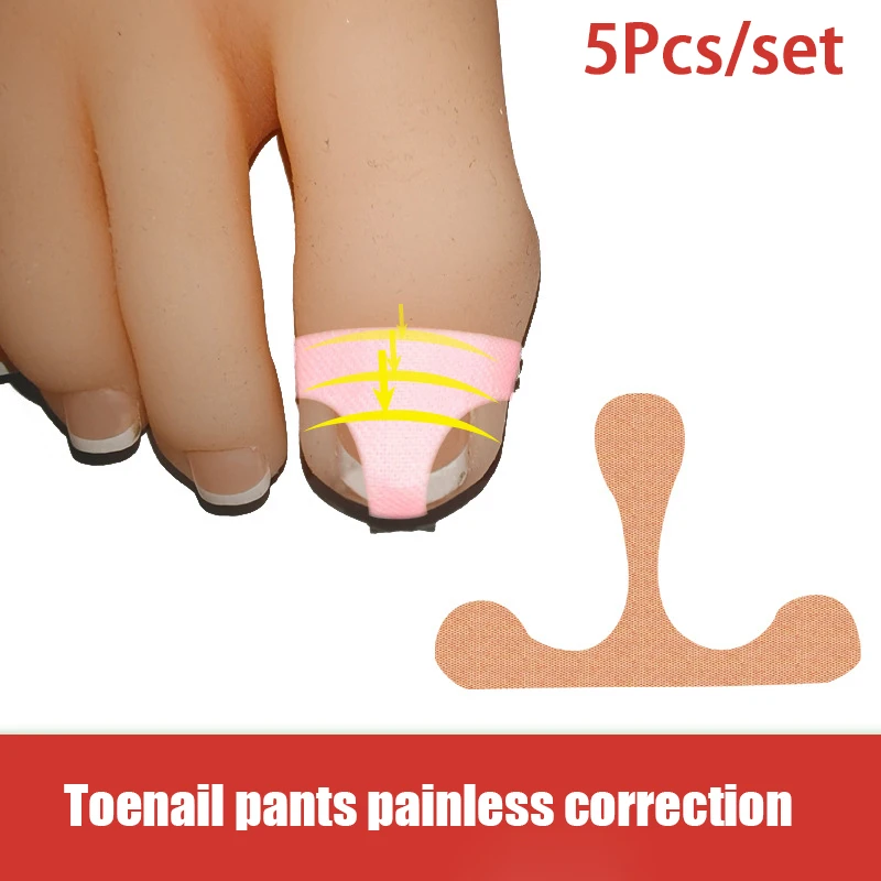 

5PCS/sheet Ingrown Toenail Correction Sticker Adhesive Toenail Patch Elastic Nail Treatment Corrector Sticker Foot Care Tools