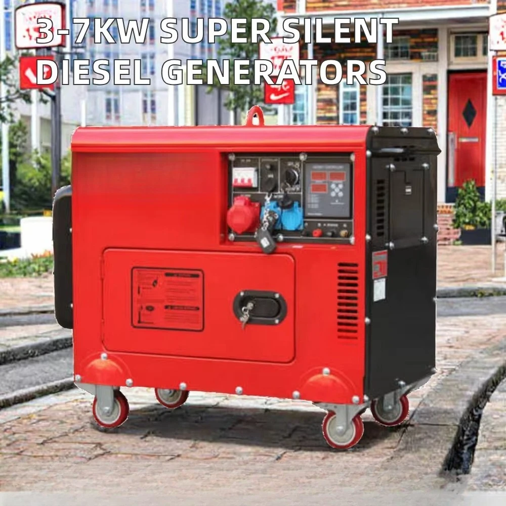High Quality 5KW ultra Quiet Generator for and Factory Use