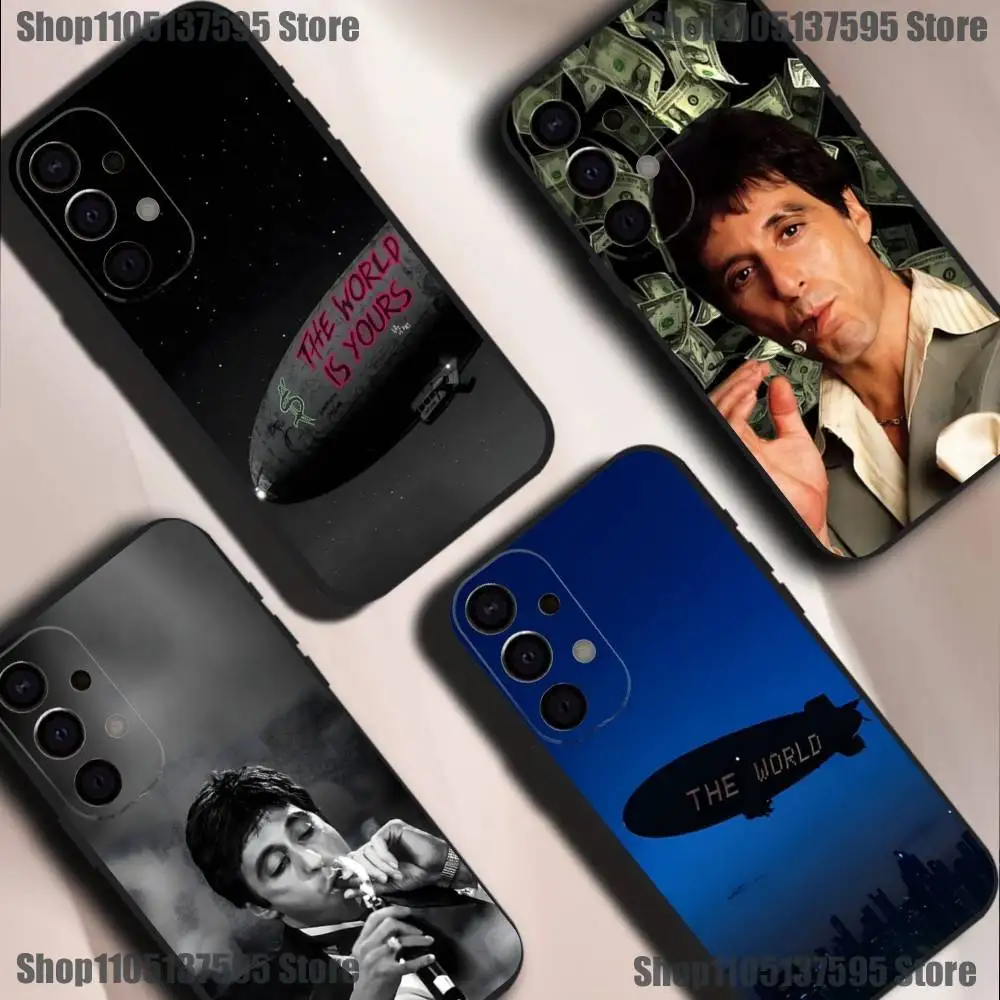 

Tony M-Montana of S-Scarface Phone Case For Samsung S25,S24,S21,S22,S23,S30,Ultra,S20,Plus,Fe,Lite,5G Black Cover