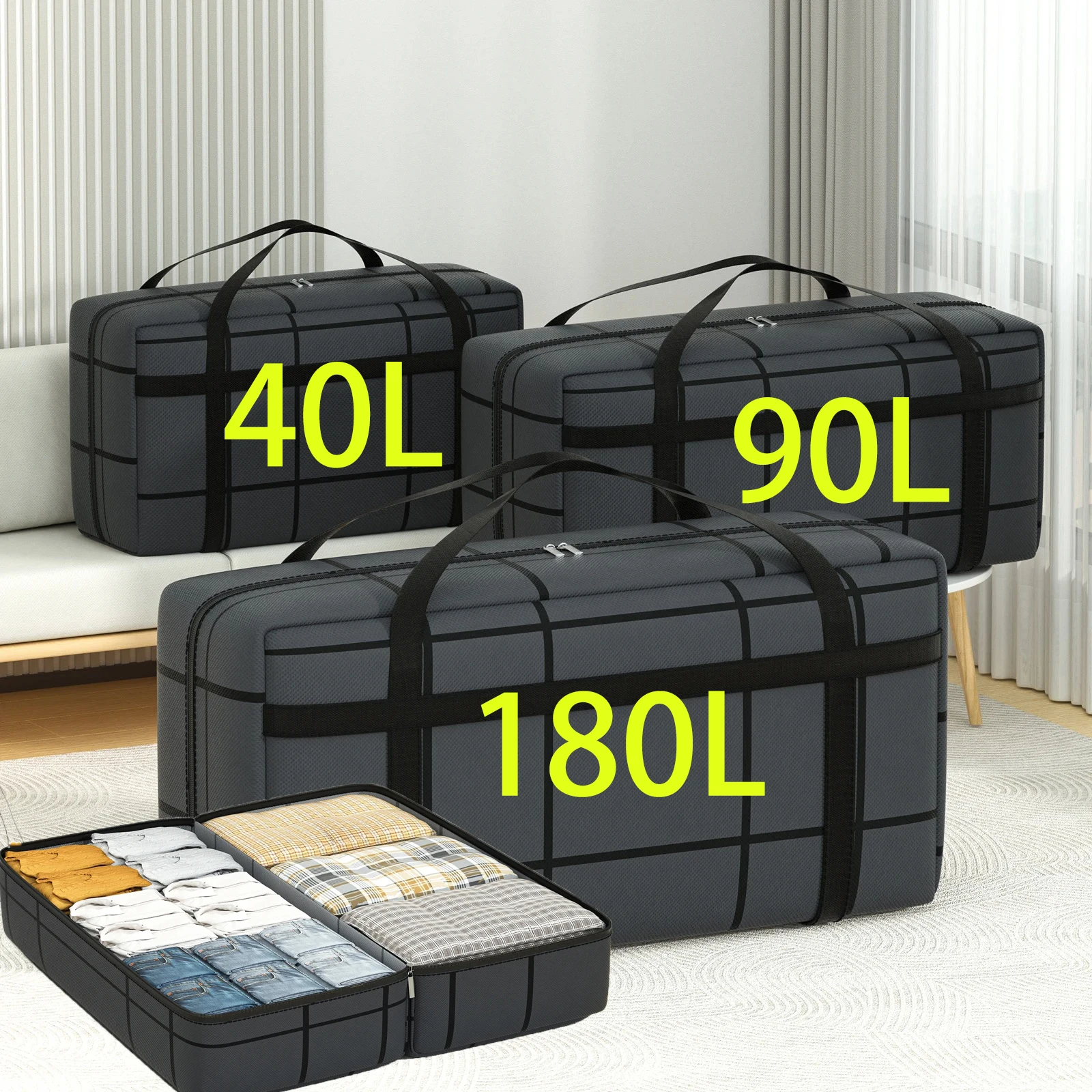 Home Storage Handbags For Moving Travel Dormitory Wardrobes Clothes Quilts Storage Bags Quilts Dust Bags Moisture-Proof Folding