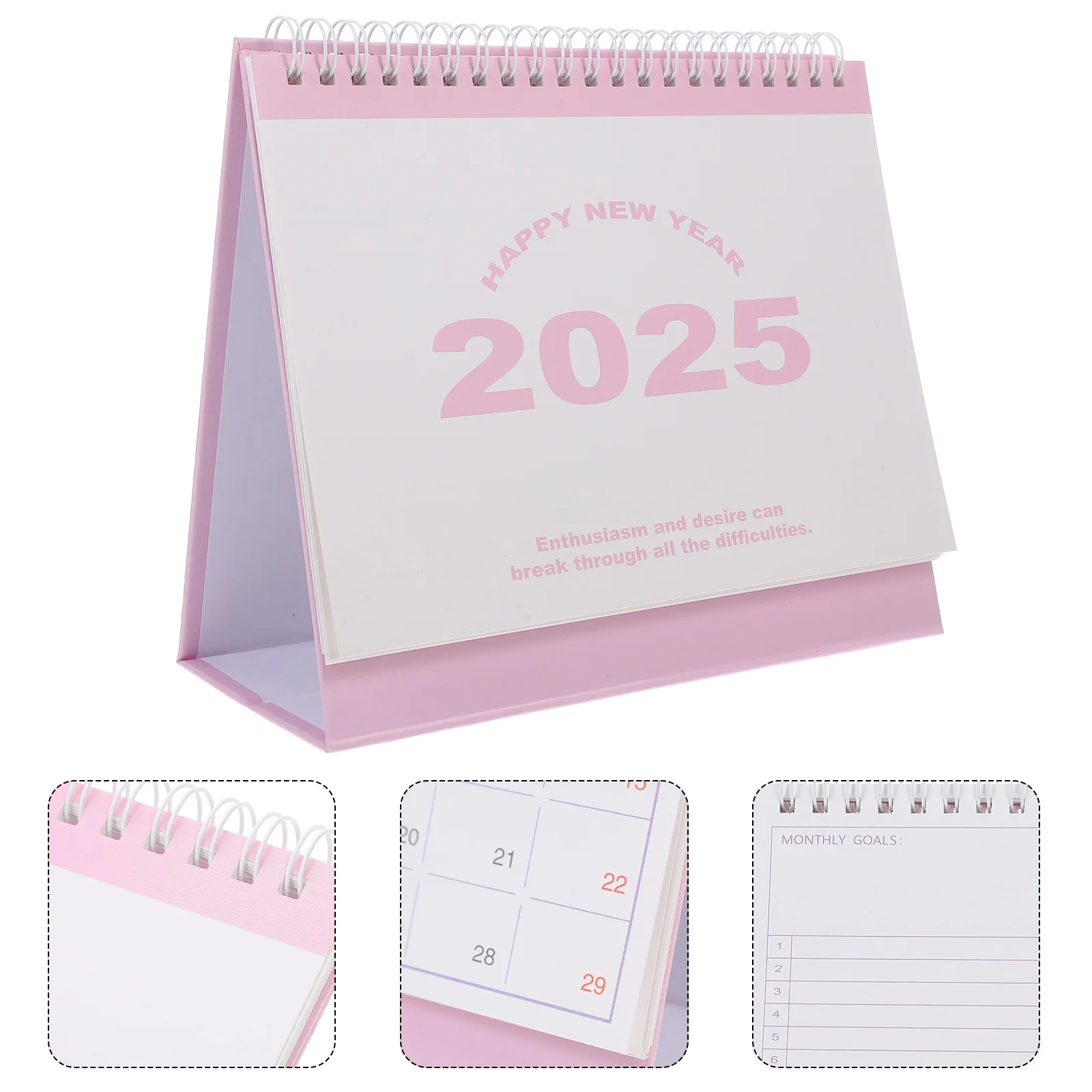 

Daily Desk Calendar 2025 for Classroom Decorative Desktop Academic Year Flip Calendars