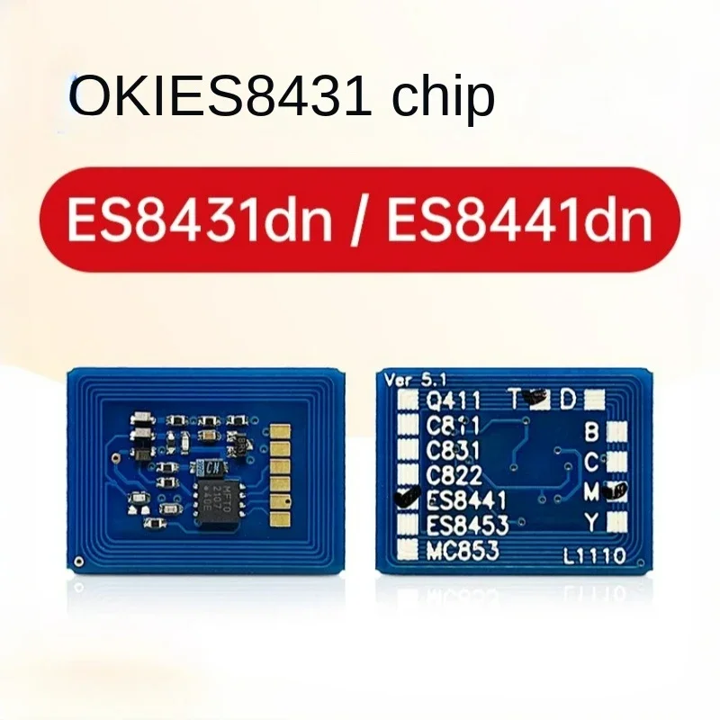 Chip de Tóner para OKI ES8431dn/8441dn (44844513,44844514,44844515,44844516), recarga