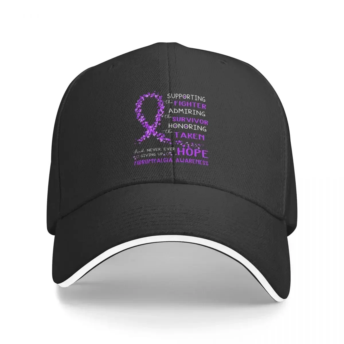 Supporting Fighter Fibromyalgia Awareness Baseball Cap Anime Hat Golf Cap Beach Women Caps Men's