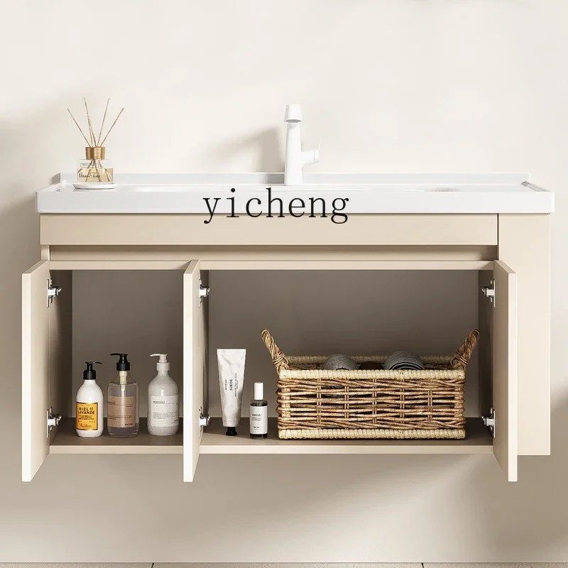YS-1 Bathroom Cabinet Main Cabinet Ceramic Integrated Basin with Side Cabinet Wash Table Toilet