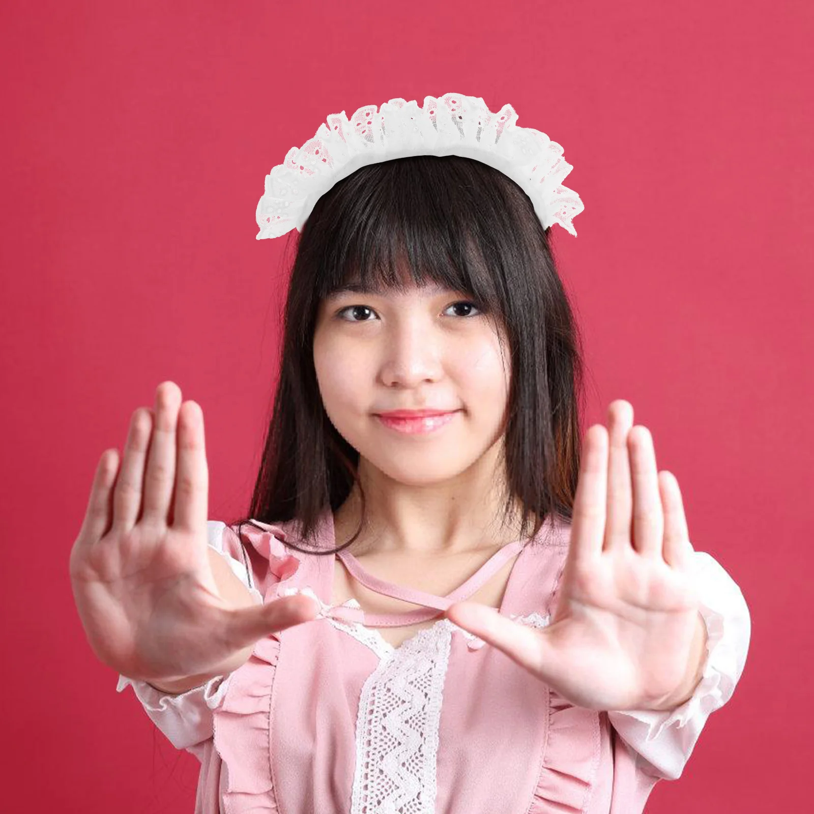 

Japanese Maid Headband Lolita Lace Hair Bands Accessories Cute Headdress Niang Hoop Cosplay Kawaii Outfits Waitress Lace