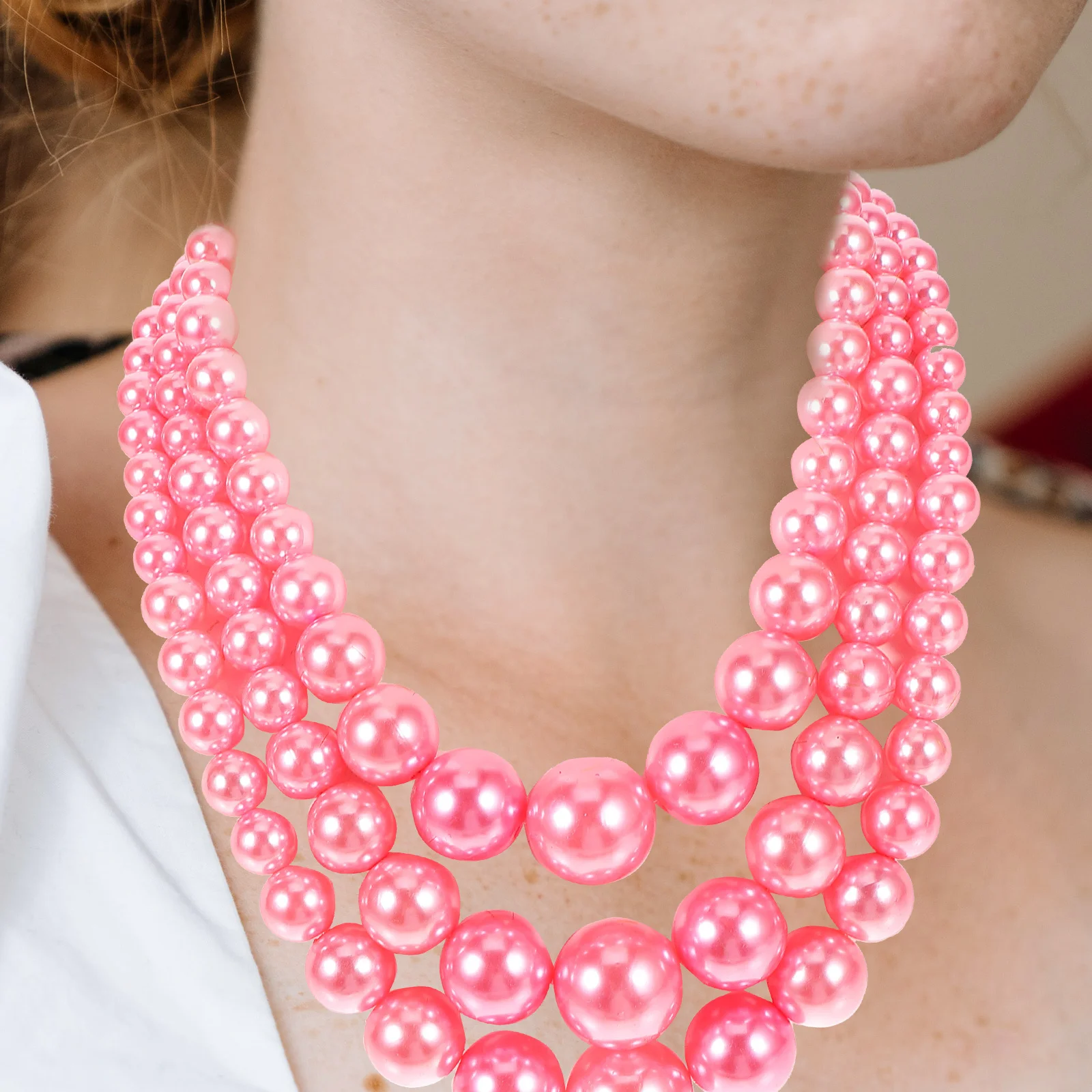 

1Set Pearl Necklace Set Women Jewelry Elegant Wedding Party Beaded Bracelet Earrings Gift Pearl Earrings Women Jewelries