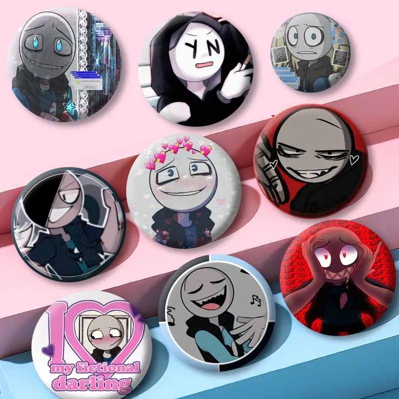Anime Game Y-Your B-Boyfriend Peter Button Pins Funny Cartoon Figure Badge Backpack Hat Collar Brooch Jewelry Accessories Gifts