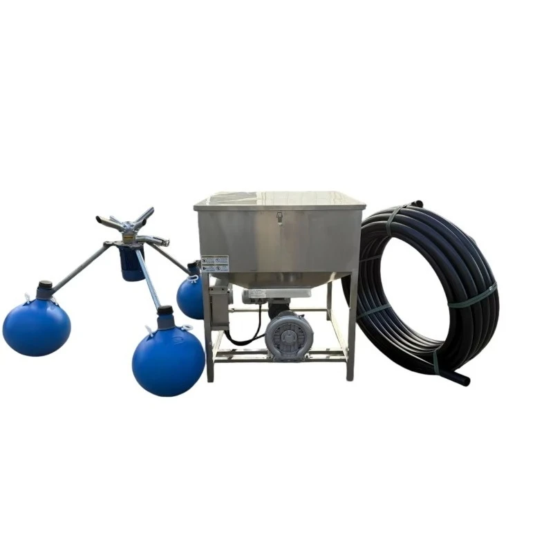 Hydroponic pond fish feeding machine 360 degree feeding shrimp pond lake
