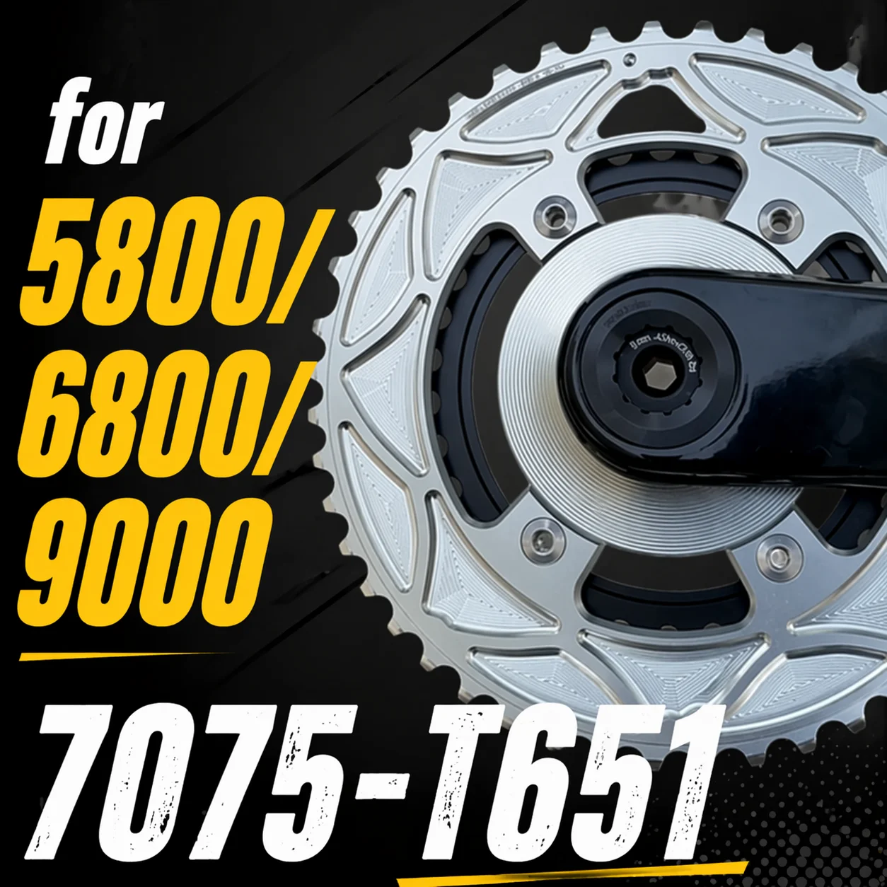 PASS QUEST Chainrings 110bcd 4 Bolts for Ultegra R6800 R9000 6800 50 34t 52 36t 54 40t 56 42t  Double Chainring Road Bike