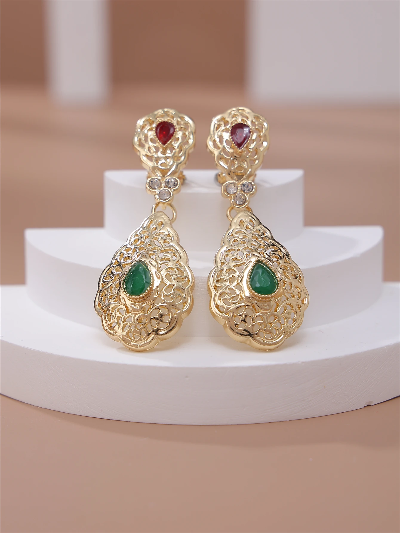 Moroccan Bridal Decorative Earrings Hollow Design Ear Jewelry Women\'s popular Accessories For wedding parties and festivals