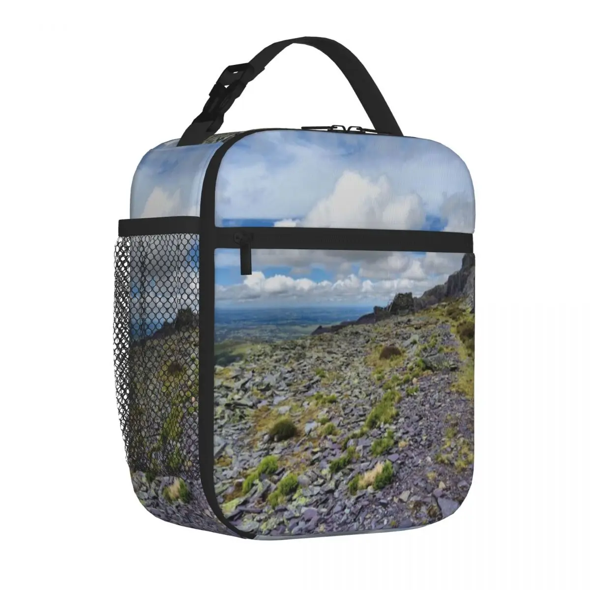 Hot Sale Quarry Graphic Insulated Lunch Pouch Nursery Food Canvas Lunch Bag