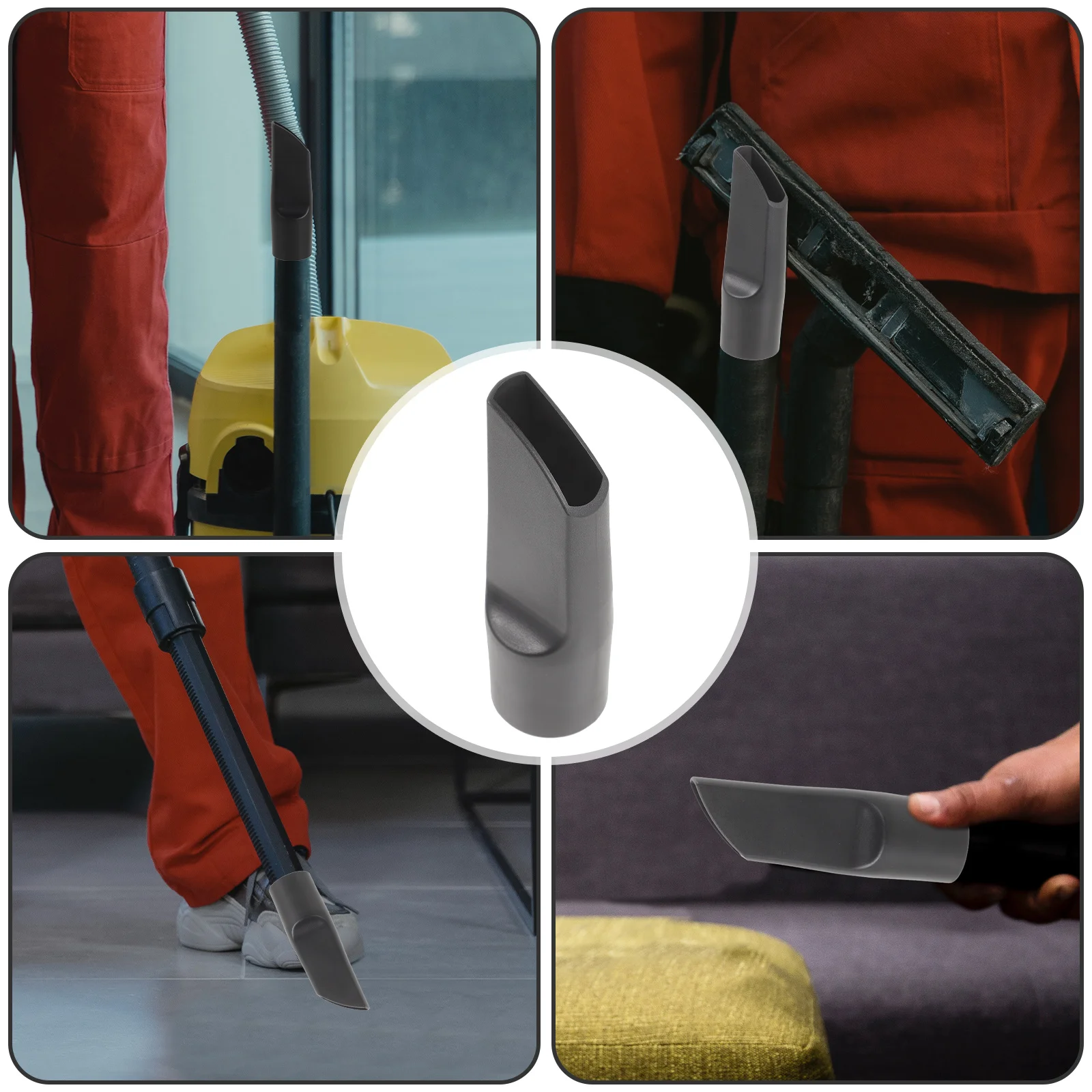 Stofzuigermondstuk Vervanging Plastic Platte Bevestiging voor Toetsenbord Bank Auto Bureau Schoonmaken Draagbare Lichtgewicht Afstoffen Tool