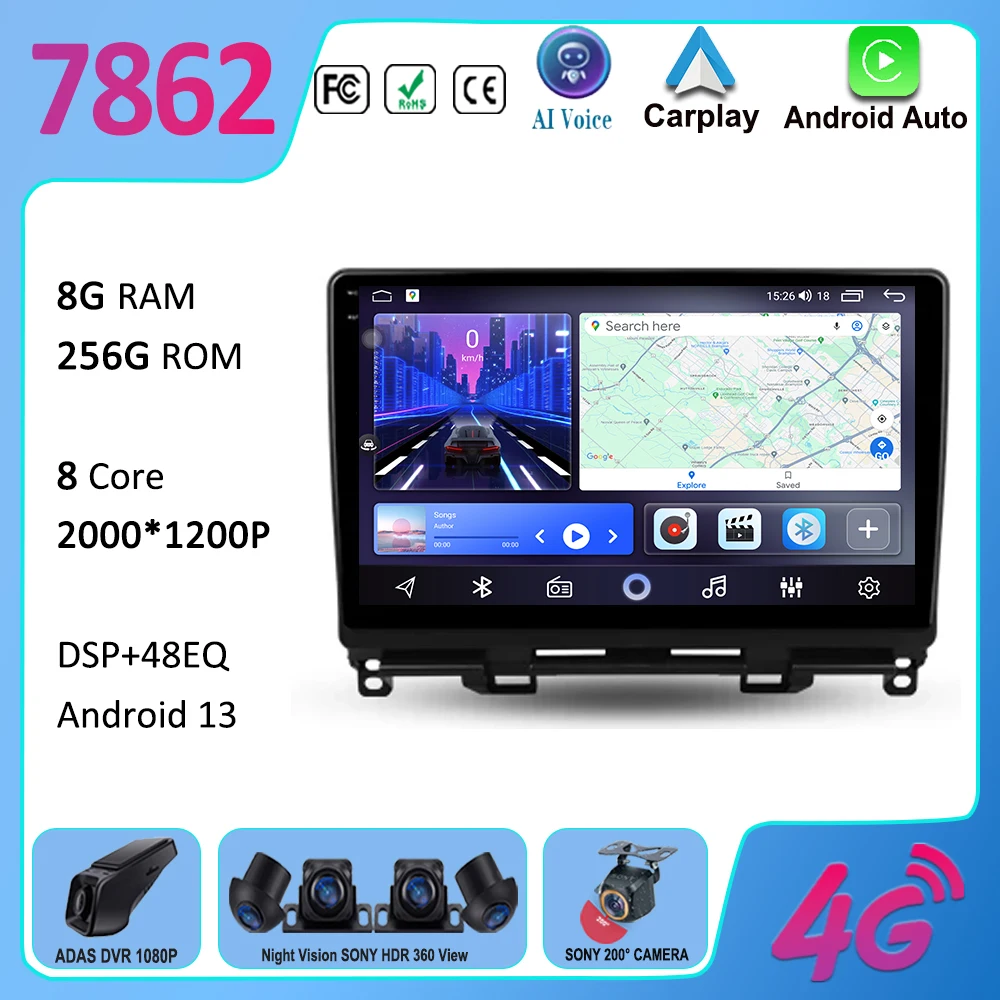 For Honda Jazz 4 Fit 4 GR GS GR GS 2020 - 2024 Right hand drive Android Car Radio Multimedia Video Player Navigation GPS No 2din