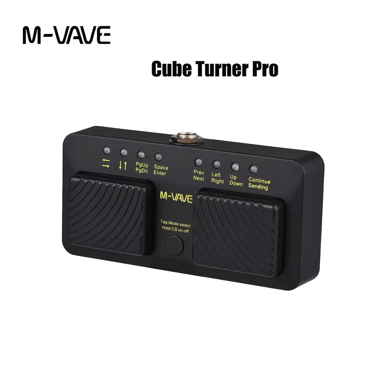 

M-VAVE Cube Turner Pro Wireless Page Turner Pedal, Silent USB Rechargeable Foot Switch for Phones & Tablets