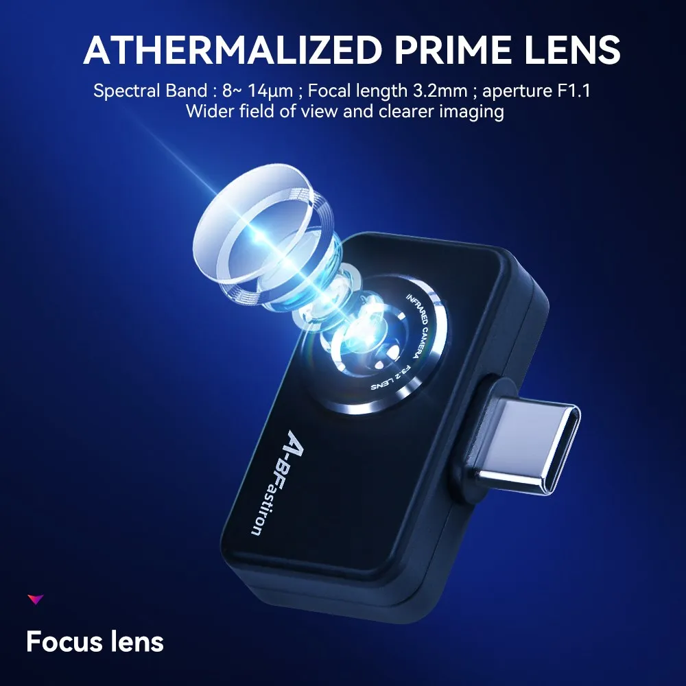 A-BF Thermal Imager Camera RX-450 Industrial PCB Circuit Floor Heating Pipe Detection Infrared Imaging Camera for Android Phone