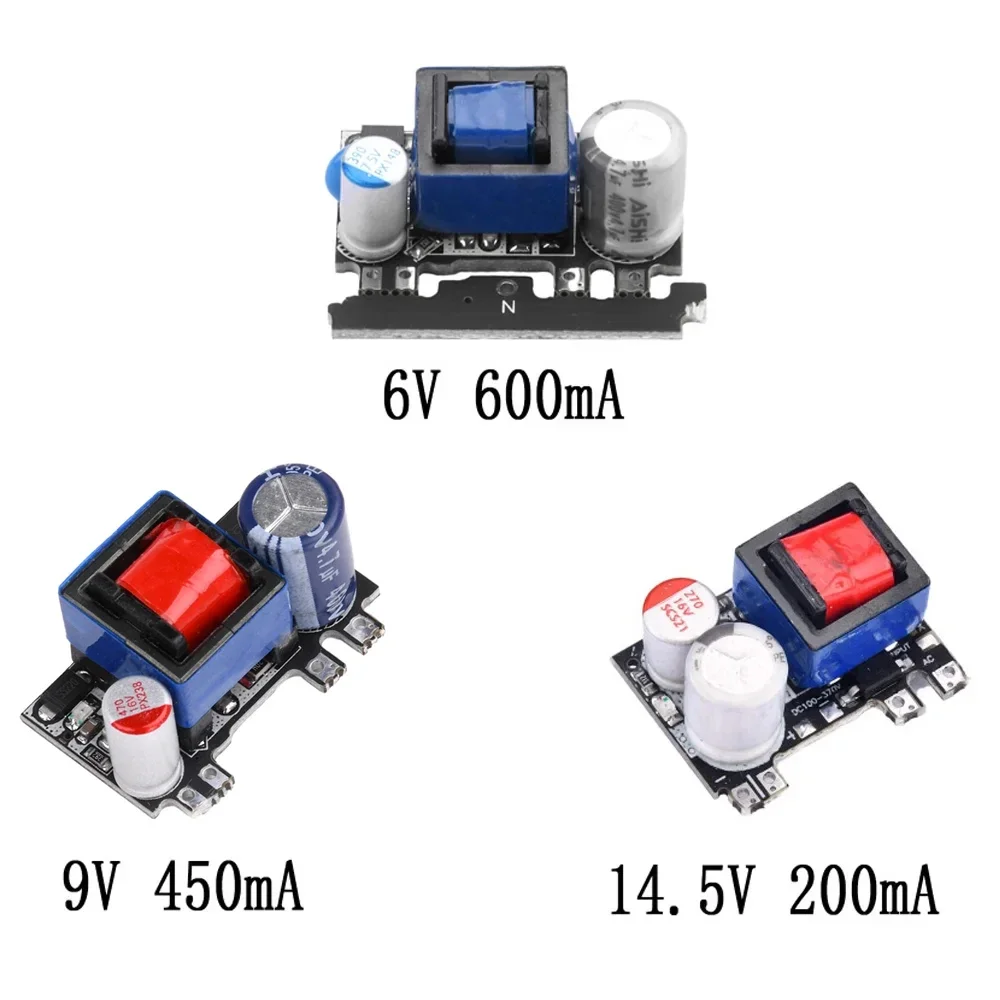 AC-DC 6V 600mA 9V 450mA 14.5V 200mA Precision Buck Converter AC 220V To 6V/9V/14.5V DC Step Down Transformer Power Supply Module