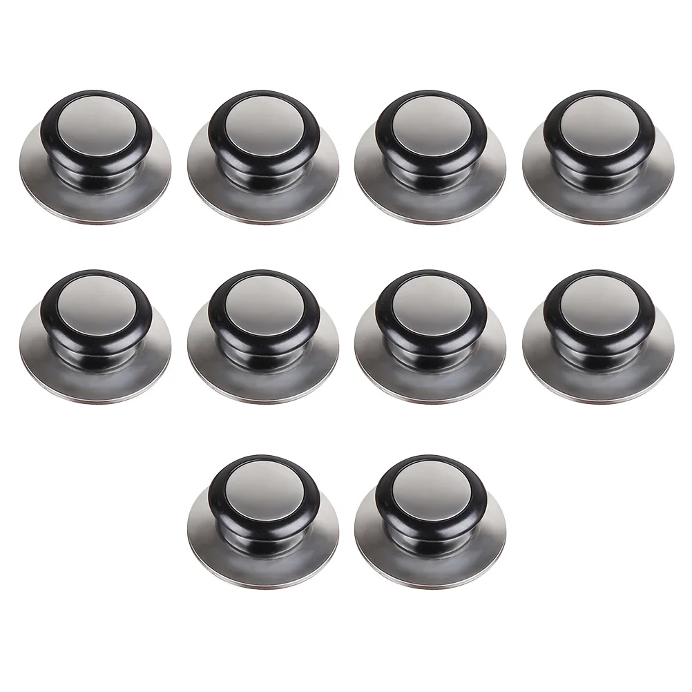 

10pcs Stainless Steel Pot Lid Handles Pot Cover Handles Assorted Colors Heat Resistant Easy Install Cookware