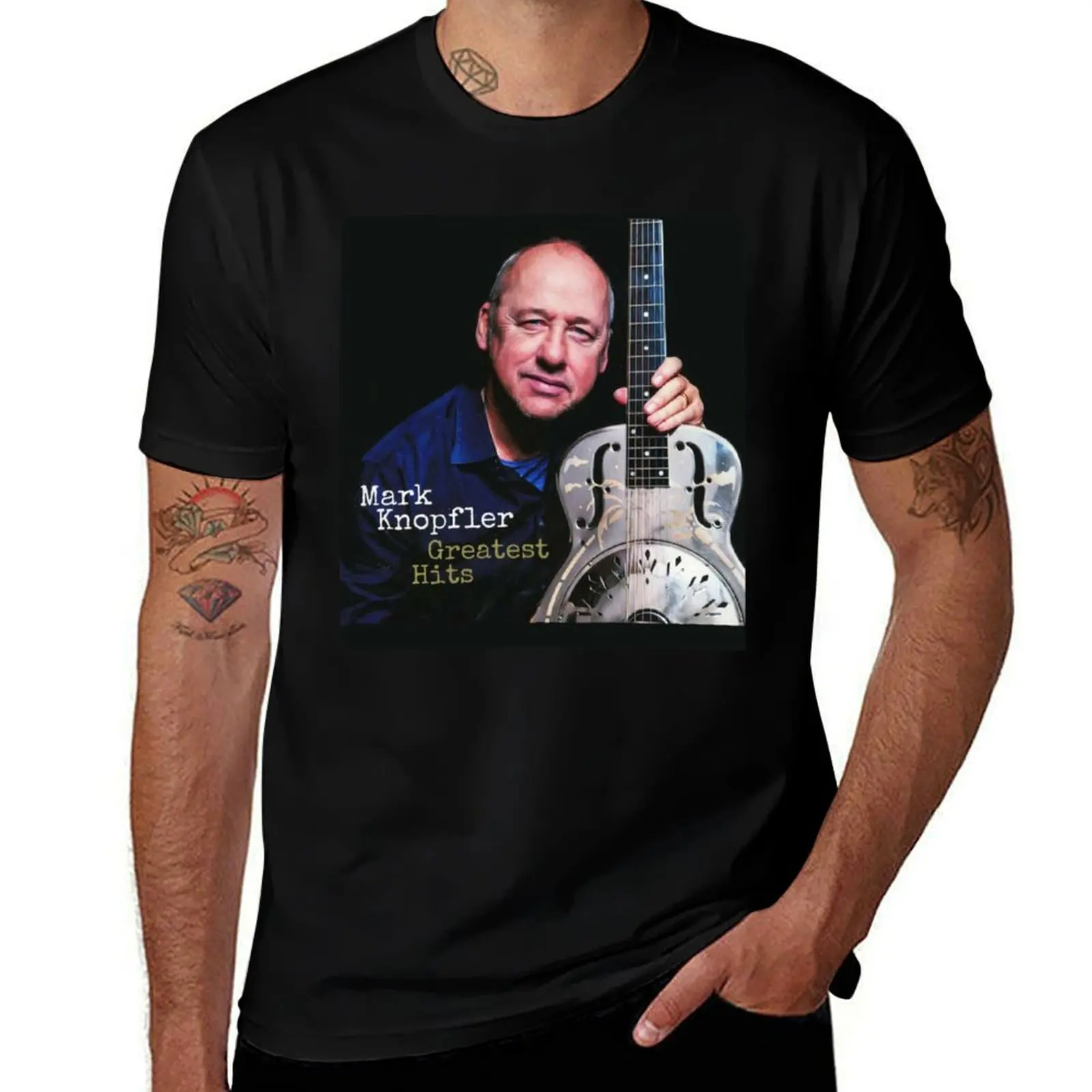 

Mark Knopfler Guitars T-Shirt vintage vintage clothes heavyweight t shirts for men