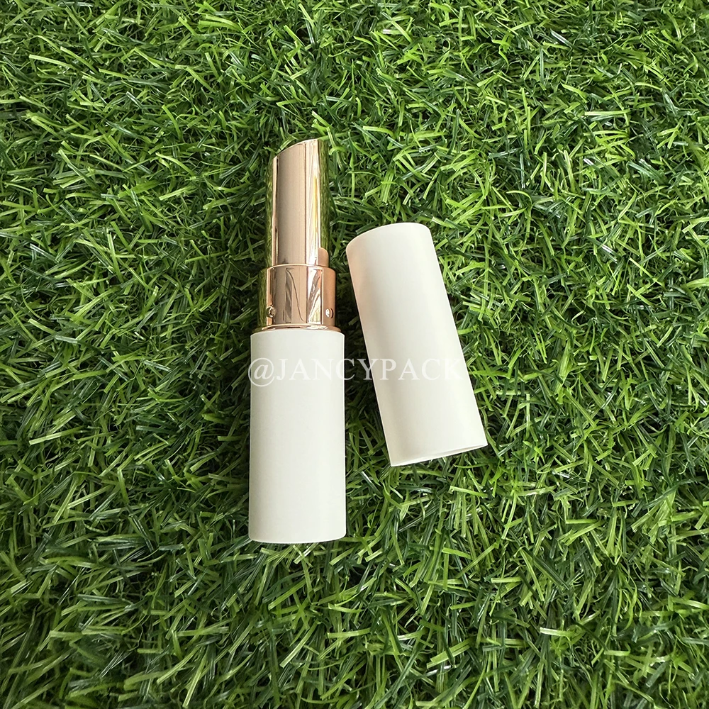 Confezione vuota di tubi per rossetto personalizzati con cilindro per contenitori per rossetto in oro rosa bianco da 11,1 mm