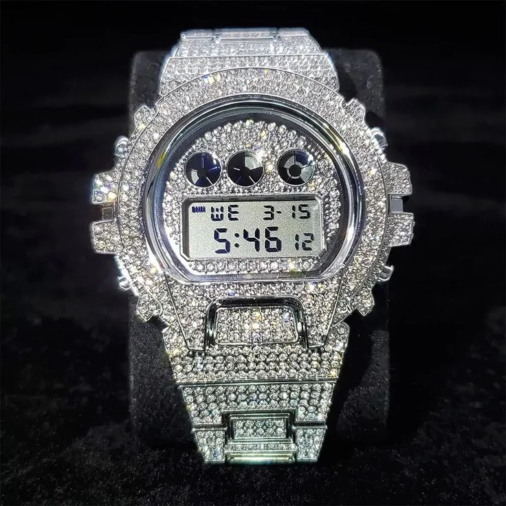 

Hip Hop 's Ice Rapper Jewelry Luxury Digital Watch Men's Gift Party