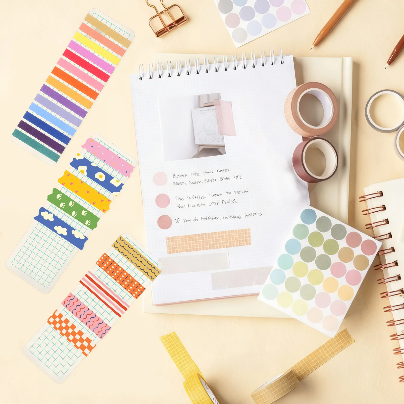 

40Pcs Washi Tape Storage Boards Add Fun to Your Space with Versatile Usage Washi Tape Organizer Office Supplies