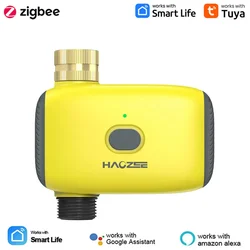 Tuya Smart Zigbee Watering Timer Sprinkler Drip Irrigation System Controller Brass Inlet Support Home Assistant Zigbee2mqtt