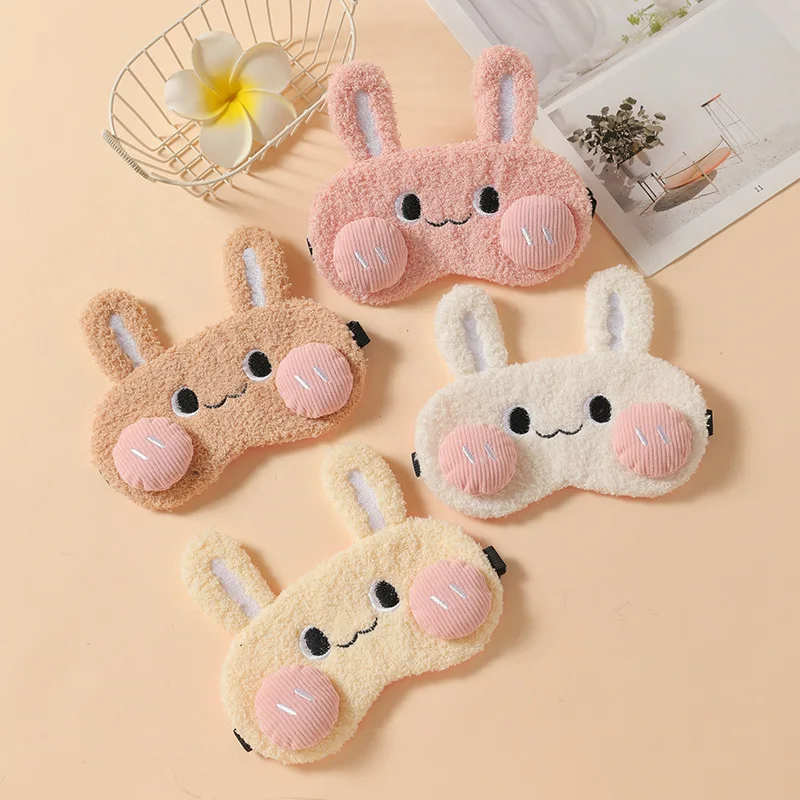 Cute Plush Sleep Mask Creative Monster Pattern Eye Mask Kids Cartoon Sleep Blackout Eye Mask Travel Rest Sleep Aid Eye Mask