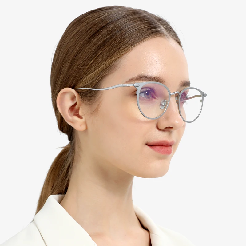 FONEX Pure Titanium Eyeglasses Frames Women Luxury Brand Design Retro Round Eyeglasses Vintage Ultralight Japanese Eyewear 8509
