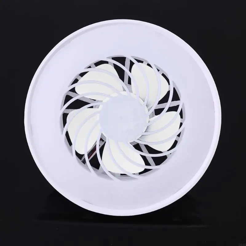 D0AB 2-in-1 พัดลมสากลที่ทนทานการติดตั้งง่าย ๆ ในร่มอุปกรณ์กลางแจ้งสีขาว