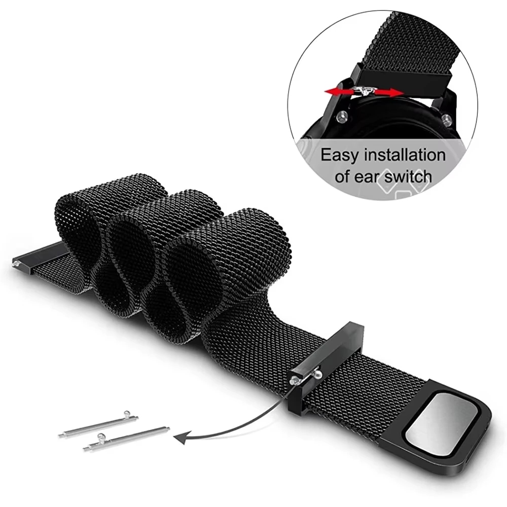 Metallarmband für Redmi Watch 5 Active/5 Lite, Zubehör, Milanese-Schlaufenarmband, Armband für Xiaomi Redmi Watch 5 Lite, 22-mm-Uhrenarmband. – Detail 5