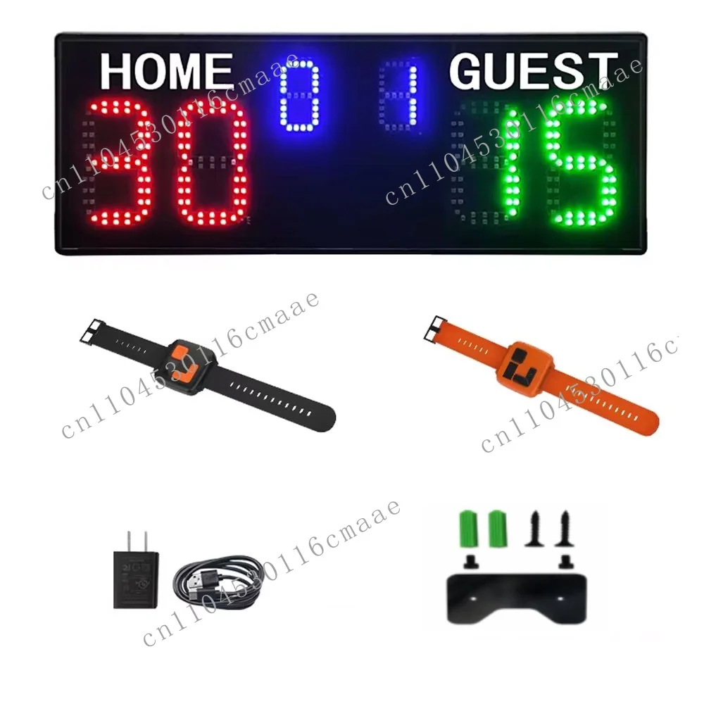 Multi-ball Game Electronic Score Board High School Ball Sports Training Digital LED Tennis Scoreboard With Wrist Watch Control