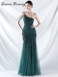 Sexy white sequin maxi summer dress women elegant luxury mesh wedding party long dresses bridesmaid prom evening dresses vestido