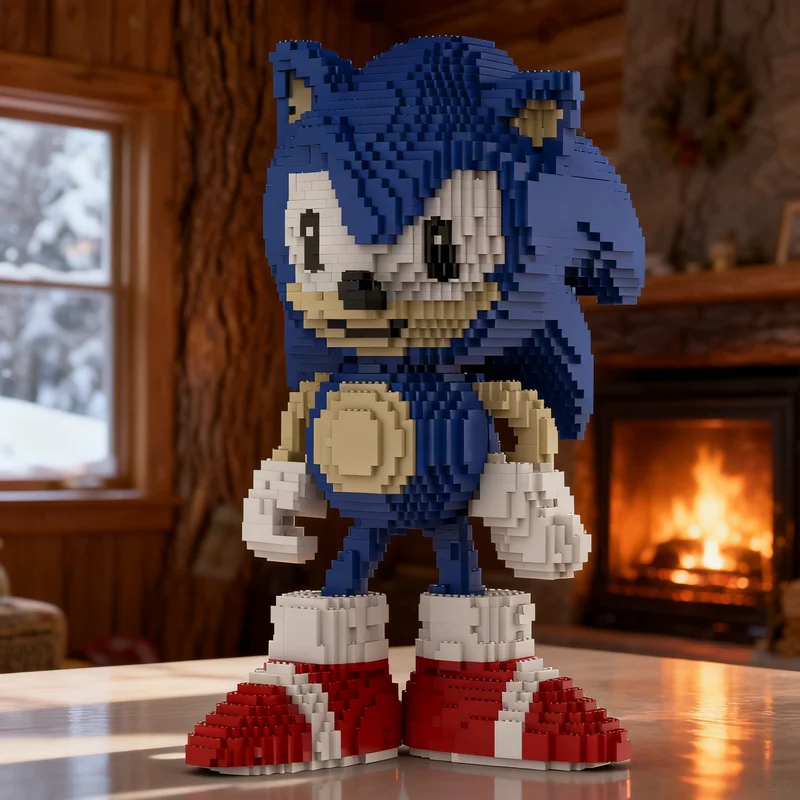 

8293pcs MOC SONIC The Hedgehog Model Building Blocks Creative DIY Gift Display Decor Assemble Premium Adult Kids Desk Home Toy