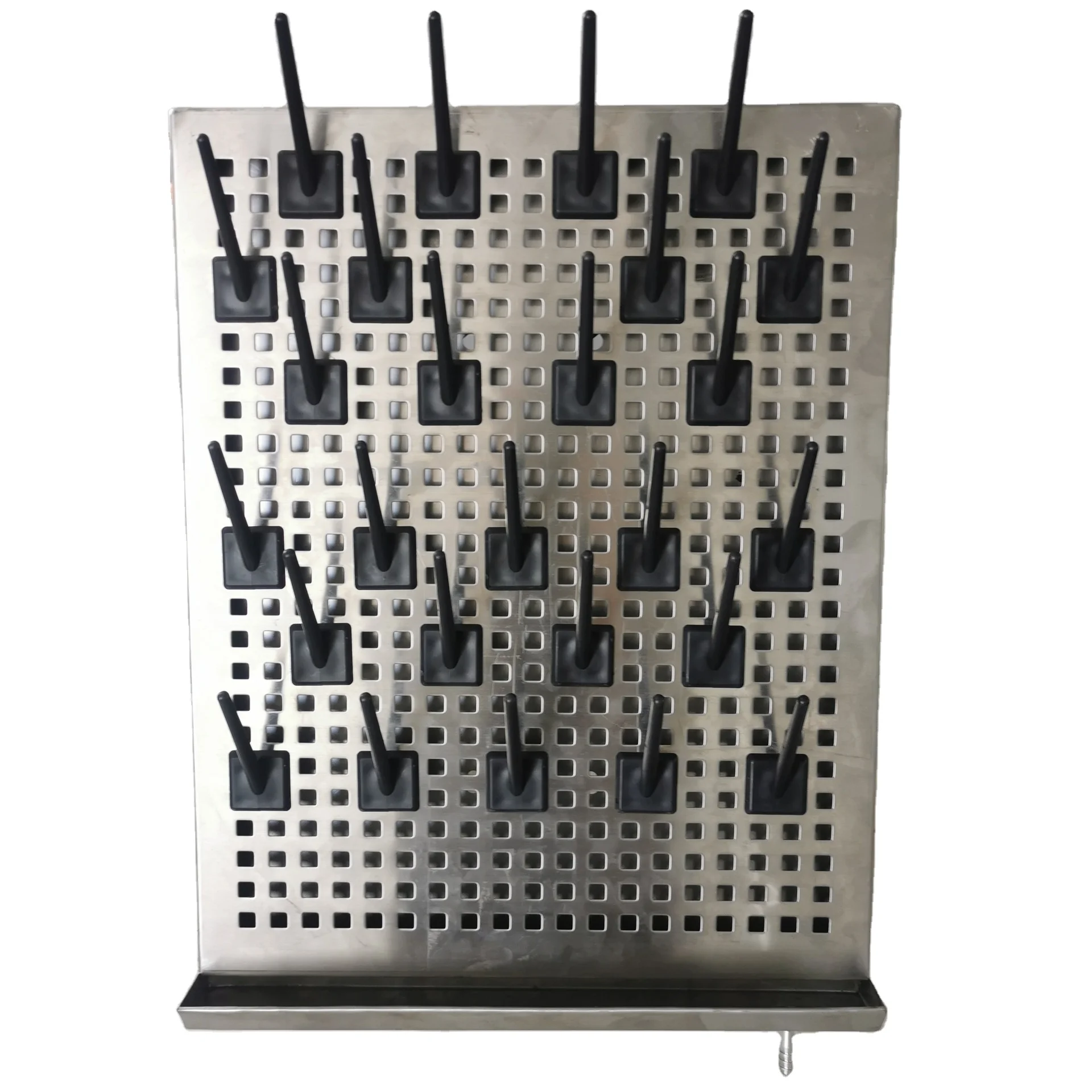 Laboratory stainless steel glassware drying rack 304 stainless steel laboratory drainage rack