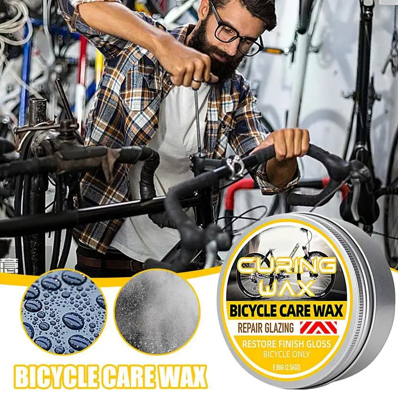 Bicycle Maintenance Wax Anti-Dirt Mountain Bike Lubricant Car Body Scratch Paint Polishing Solid Wax Bicycle Refurbished Wax