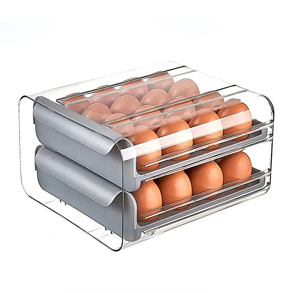 Kitchen Organizer Refrigerator Egg Fruit Storage Box Drawer Type Food Crisper Kitchen Accessories Fridge Organizer Shelf