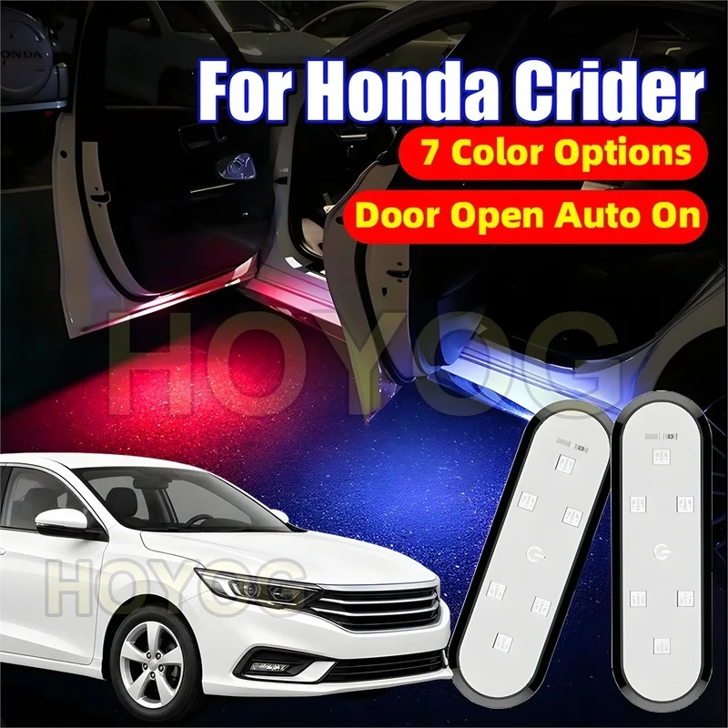 Fit for Honda Crider 2019-2026 Wireless LED Car Door Light with an Infrared Sensor and No-Drill Installation