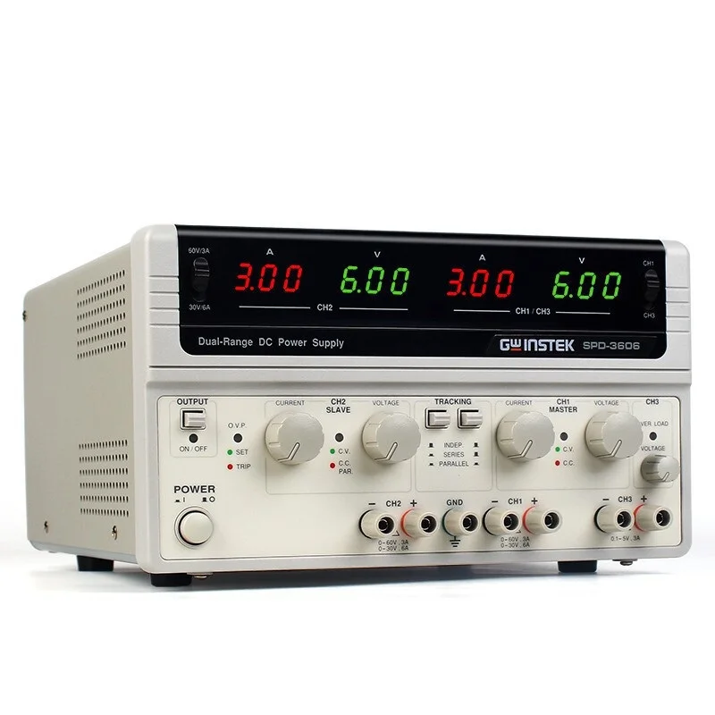 GW Instek SPD-3606 Multiple Output Dual Range Switching DC Power Supply 2-Year Warranty Made In China
