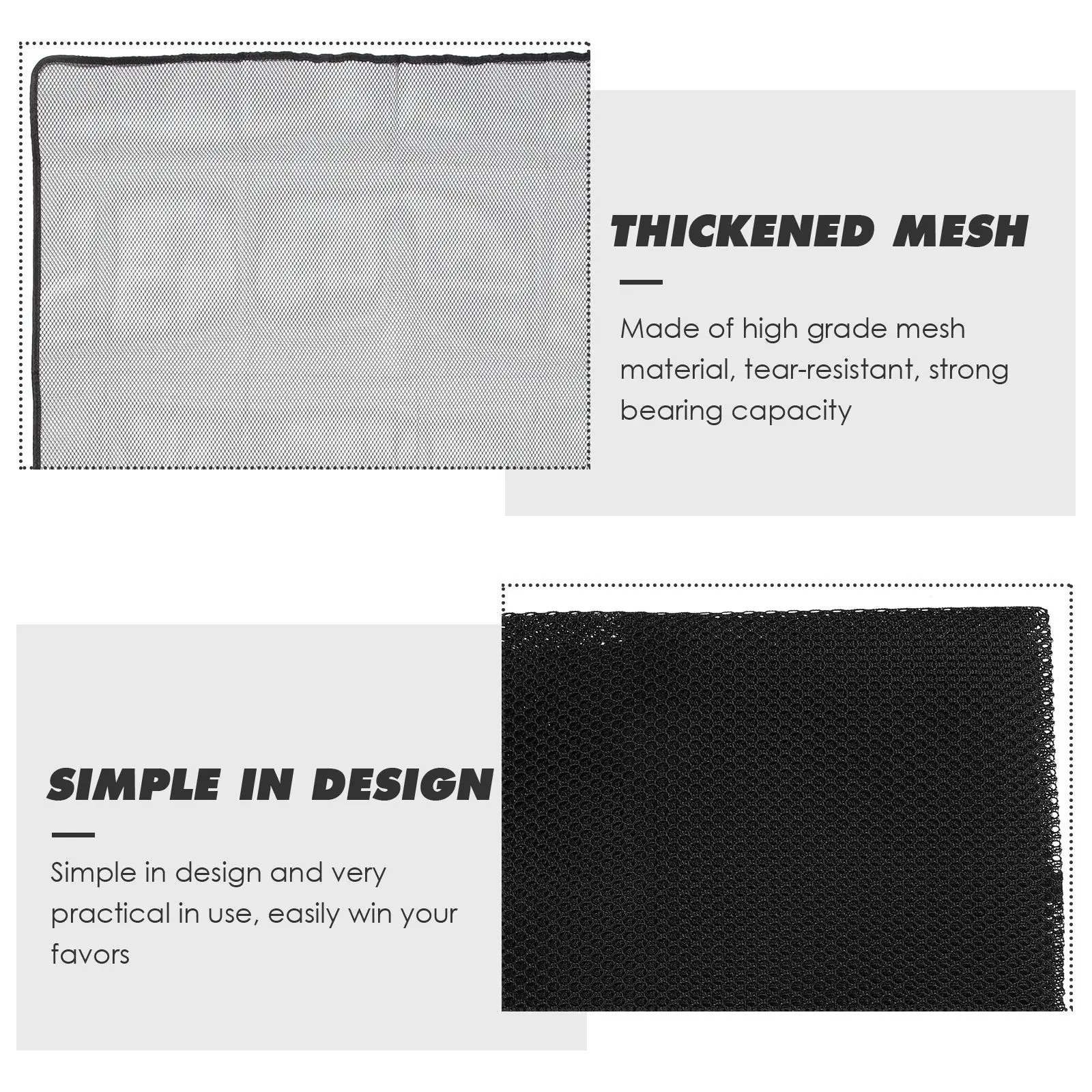 Stair Protection Net Thick Mesh Black 15 Nylon Cords 10 Buckles Baby Pet Safety Balcony Guard Stairs Railing Cover Indoor