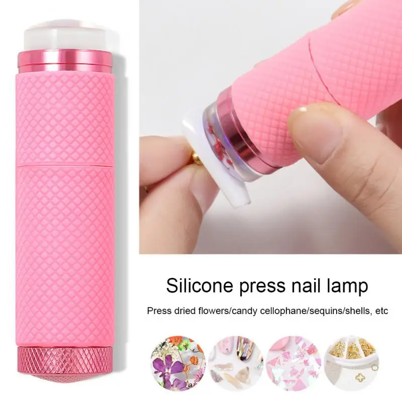 Mini-Pers Nagellampgel Nagellak Snel Snel Manicure Lamp Nail Art Uv Lamp Manicure Tool Siliconen Nagellamp Nageldroger