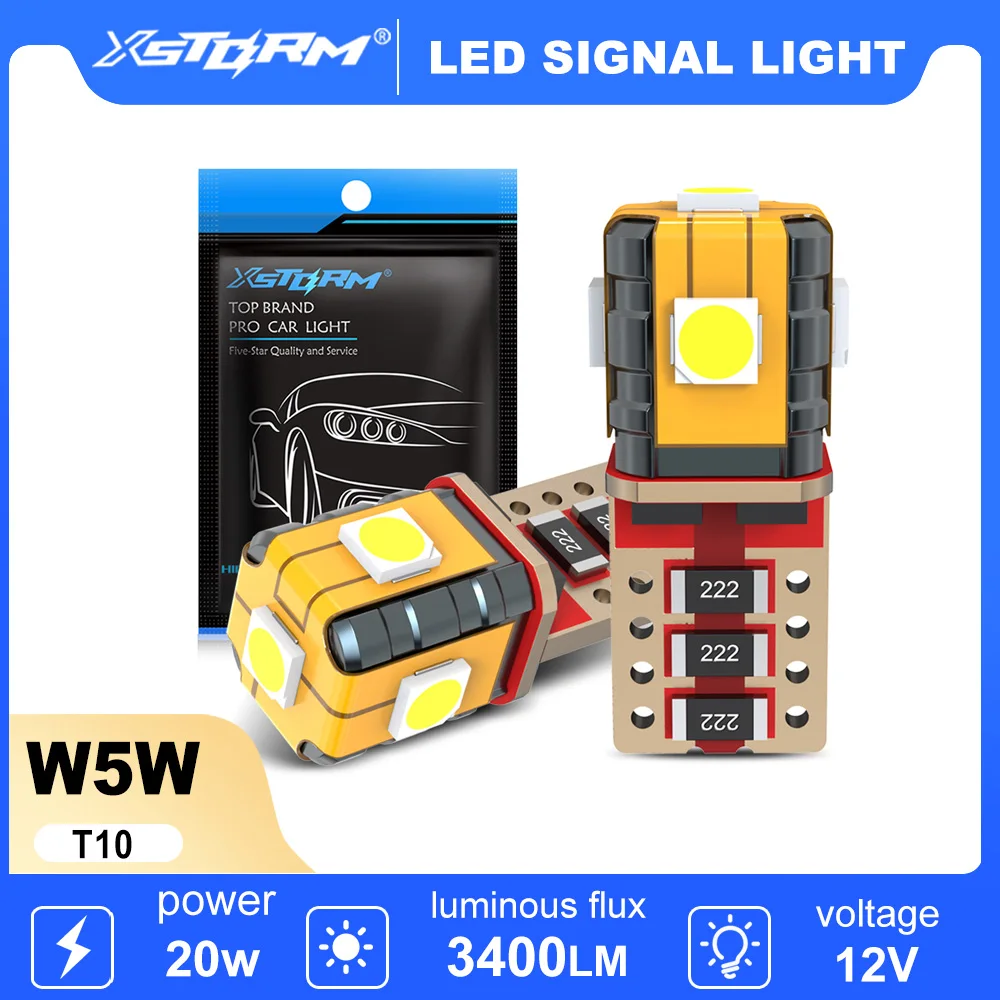 1/5/10/20/30PCS W5W T10 LED Glühbirnen 20W 3400LM 194 signal Licht Kennzeichen Lampe 3030 5SMD Bremslicht Auto Lesen Licht